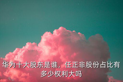 華為十大股東是誰，任正非股份占比有多少權(quán)利大嗎