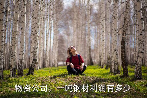 物資公司，一噸鋼材利潤有多少
