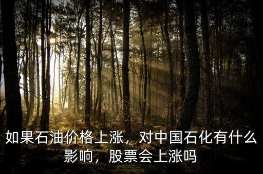 如果石油價格上漲，對中國石化有什么影響，股票會上漲嗎