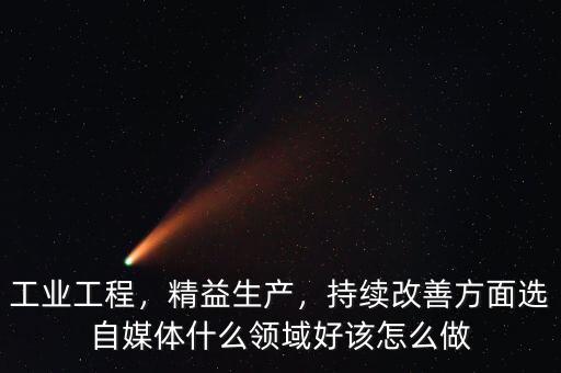 工業(yè)工程，精益生產(chǎn)，持續(xù)改善方面選自媒體什么領(lǐng)域好該怎么做