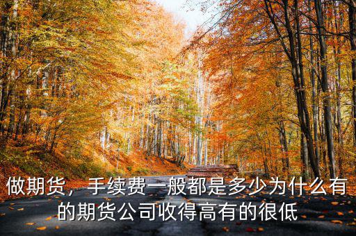 做期貨，手續(xù)費(fèi)一般都是多少為什么有的期貨公司收得高有的很低