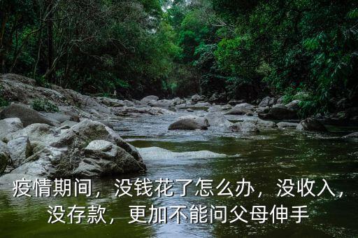 疫情期間，沒錢花了怎么辦，沒收入，沒存款，更加不能問父母伸手