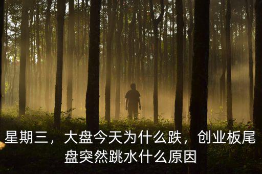 星期三，大盤今天為什么跌，創(chuàng)業(yè)板尾盤突然跳水什么原因