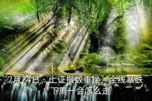 7月24日，上證指數(shù)重挫，全線暴跌，下周一會怎么走