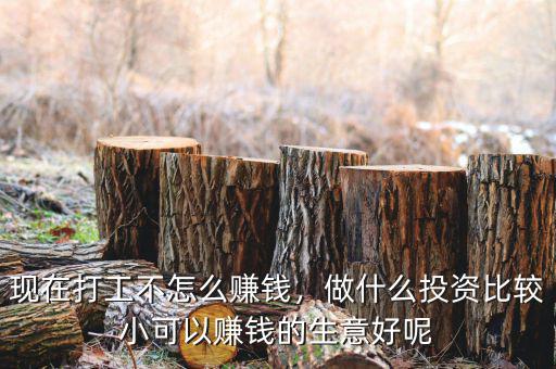現(xiàn)在打工不怎么賺錢，做什么投資比較小可以賺錢的生意好呢