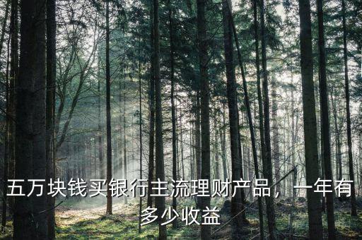 五萬塊錢買銀行主流理財(cái)產(chǎn)品，一年有多少收益