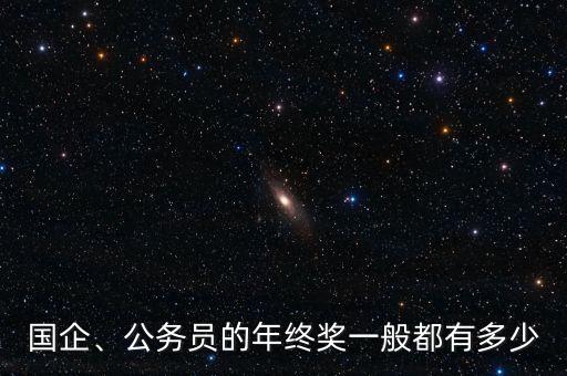 國企、公務(wù)員的年終獎(jiǎng)一般都有多少