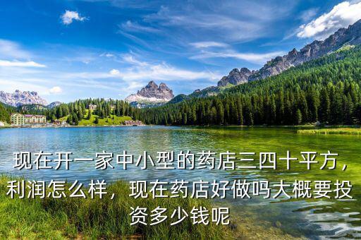 現(xiàn)在開(kāi)一家中小型的藥店三四十平方，利潤(rùn)怎么樣，現(xiàn)在藥店好做嗎大概要投資多少錢呢