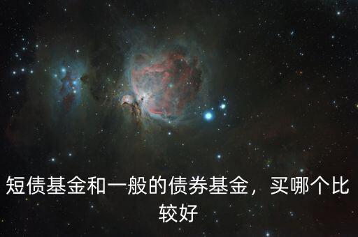 短債基金和一般的債券基金，買哪個比較好