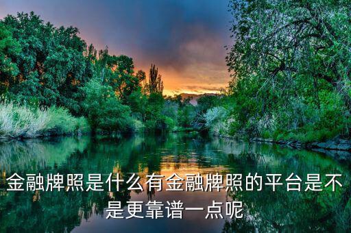 金融牌照是什么,請問什么是消費(fèi)金融