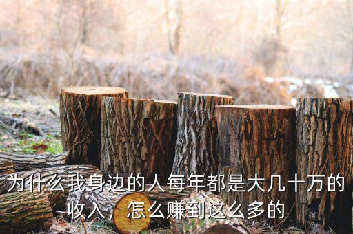 為什么我身邊的人每年都是大幾十萬的收入，怎么賺到這么多的