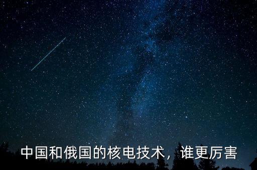中國(guó)和俄國(guó)的核電技術(shù)，誰更厲害