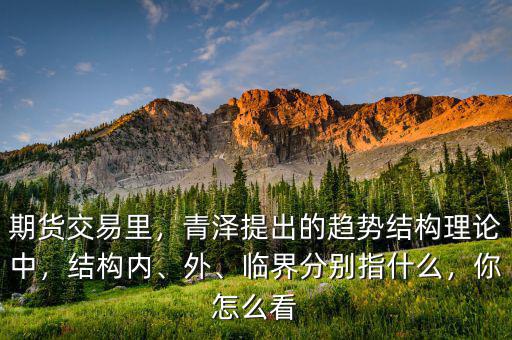 期貨交易里，青澤提出的趨勢結(jié)構(gòu)理論中，結(jié)構(gòu)內(nèi)、外、臨界分別指什么，你怎么看