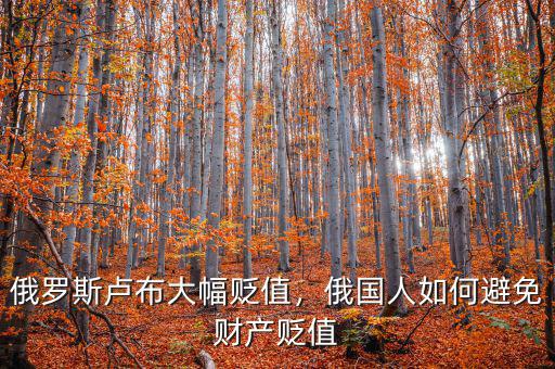 俄羅斯盧布大幅貶值，俄國人如何避免財(cái)產(chǎn)貶值