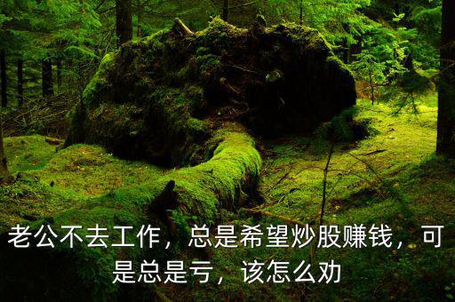 老公不去工作，總是希望炒股賺錢，可是總是虧，該怎么勸