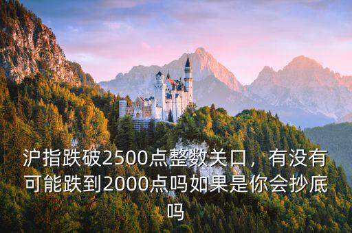 滬指跌破2500點(diǎn)整數(shù)關(guān)口，有沒(méi)有可能跌到2000點(diǎn)嗎如果是你會(huì)抄底嗎