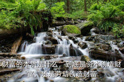 財富的本質是什么，到底是資本創(chuàng)造財富，還是勞動創(chuàng)造財富