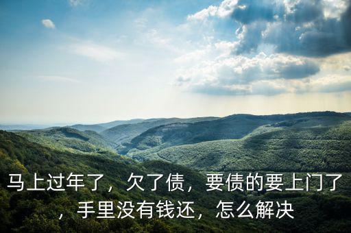 馬上過年了，欠了債，要債的要上門了，手里沒有錢還，怎么解決