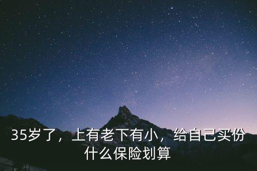 35歲了，上有老下有小，給自己買份什么保險(xiǎn)劃算