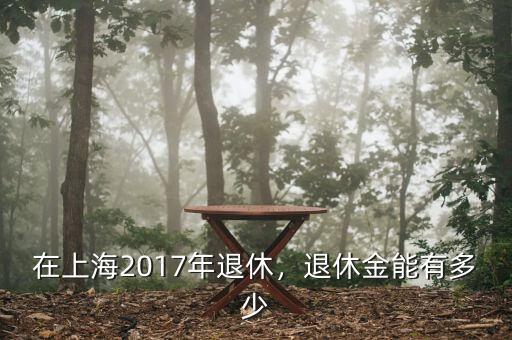在上海2017年退休，退休金能有多少