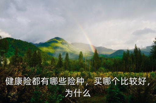 健康險(xiǎn)都有哪些險(xiǎn)種，買哪個(gè)比較好，為什么