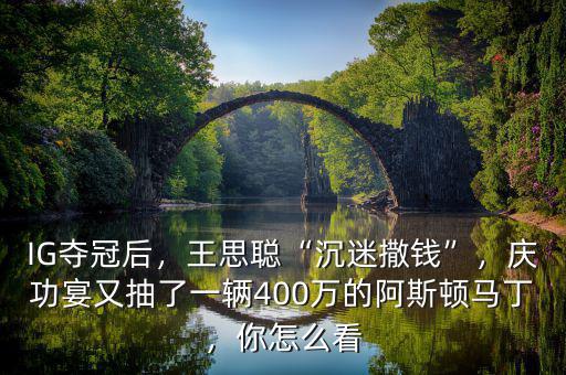 IG奪冠后，王思聰“沉迷撒錢”，慶功宴又抽了一輛400萬的阿斯頓馬丁，你怎么看