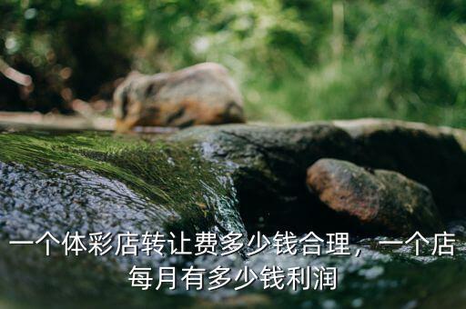 一個(gè)體彩店轉(zhuǎn)讓費(fèi)多少錢合理，一個(gè)店每月有多少錢利潤