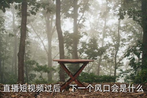 直播短視頻過后，下一個(gè)風(fēng)口會是什么