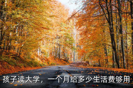 孩子讀大學，一個月給多少生活費夠用