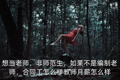 想當(dāng)老師，非師范生，如果不是編制老師，合同工怎么樣教師月薪怎么樣