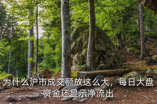 為什么滬市成交額放這么大，每日大盤資金還顯示凈流出