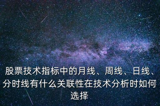 股票技術(shù)指標(biāo)中的月線、周線、日線、分時(shí)線有什么關(guān)聯(lián)性在技術(shù)分析時(shí)如何選擇
