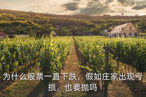 為什么股票一直下跌，假如莊家出現(xiàn)虧損，也要拋嗎