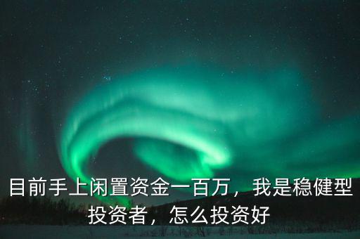 目前手上閑置資金一百萬，我是穩(wěn)健型投資者，怎么投資好