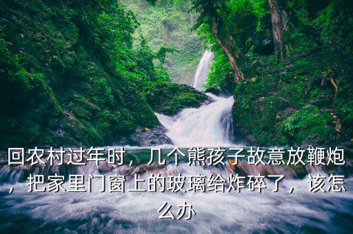 回農(nóng)村過年時，幾個熊孩子故意放鞭炮，把家里門窗上的玻璃給炸碎了，該怎么辦