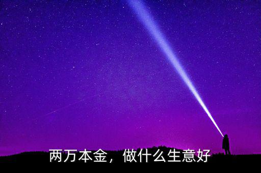 兩萬本金，做什么生意好
