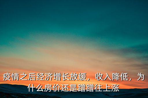 疫情之后經(jīng)濟(jì)增長放緩，收入降低，為什么房價(jià)還是蹭蹭往上漲