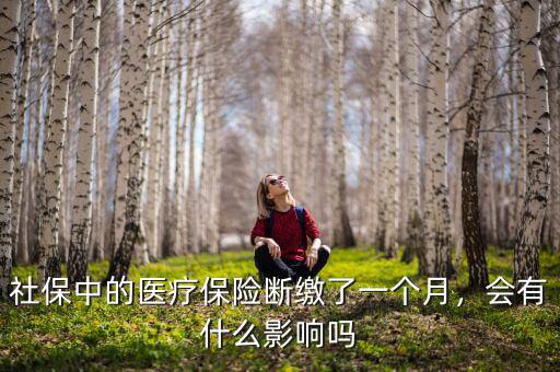 社保中的醫(yī)療保險斷繳了一個月，會有什么影響嗎