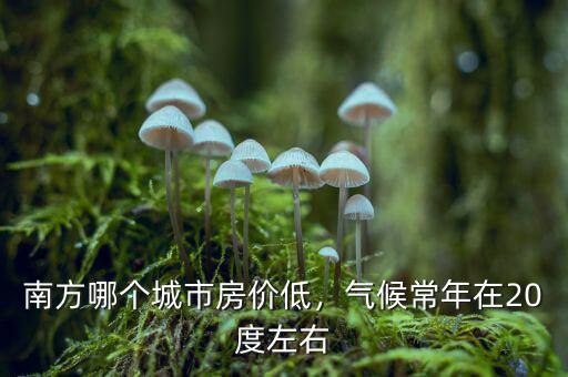 南方哪個(gè)城市房價(jià)低，氣候常年在20度左右