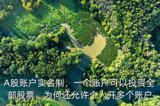 A股賬戶實名制，一個賬戶可以投資全部股票，為何還允許個人開多個賬戶