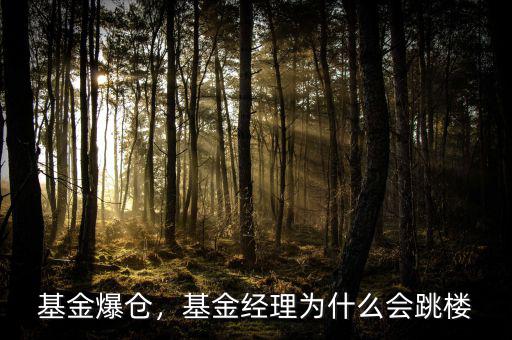 基金爆倉(cāng)，基金經(jīng)理為什么會(huì)跳樓