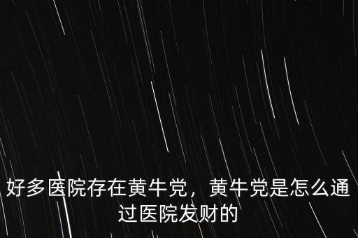 好多醫(yī)院存在黃牛黨，黃牛黨是怎么通過醫(yī)院發(fā)財(cái)?shù)? class=