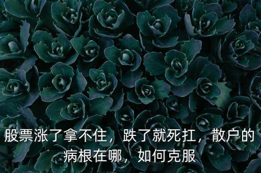 股票漲了拿不住，跌了就死扛，散戶的病根在哪，如何克服