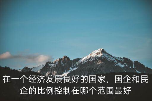 在一個(gè)經(jīng)濟(jì)發(fā)展良好的國(guó)家，國(guó)企和民企的比例控制在哪個(gè)范圍最好