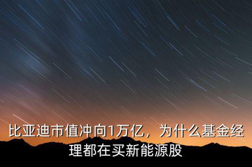 比亞迪市值沖向1萬(wàn)億，為什么基金經(jīng)理都在買(mǎi)新能源股
