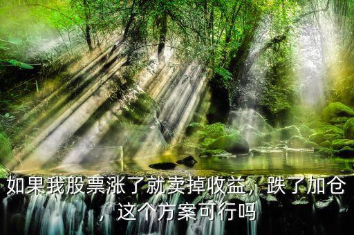 如果我股票漲了就賣掉收益，跌了加倉(cāng)，這個(gè)方案可行嗎