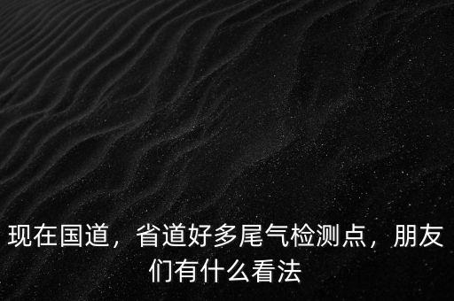 現(xiàn)在國道，省道好多尾氣檢測(cè)點(diǎn)，朋友們有什么看法
