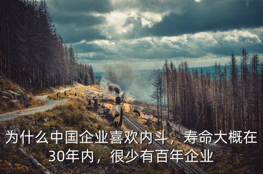 為什么中國(guó)企業(yè)喜歡內(nèi)斗，壽命大概在30年內(nèi)，很少有百年企業(yè)