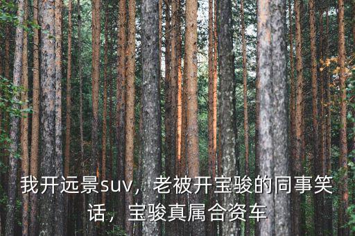 我開遠(yuǎn)景suv，老被開寶駿的同事笑話，寶駿真屬合資車