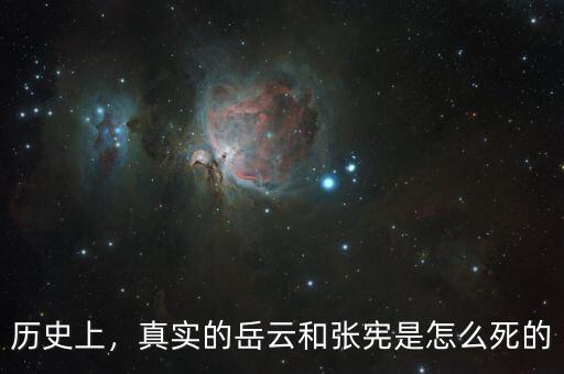 歷史上，真實(shí)的岳云和張憲是怎么死的